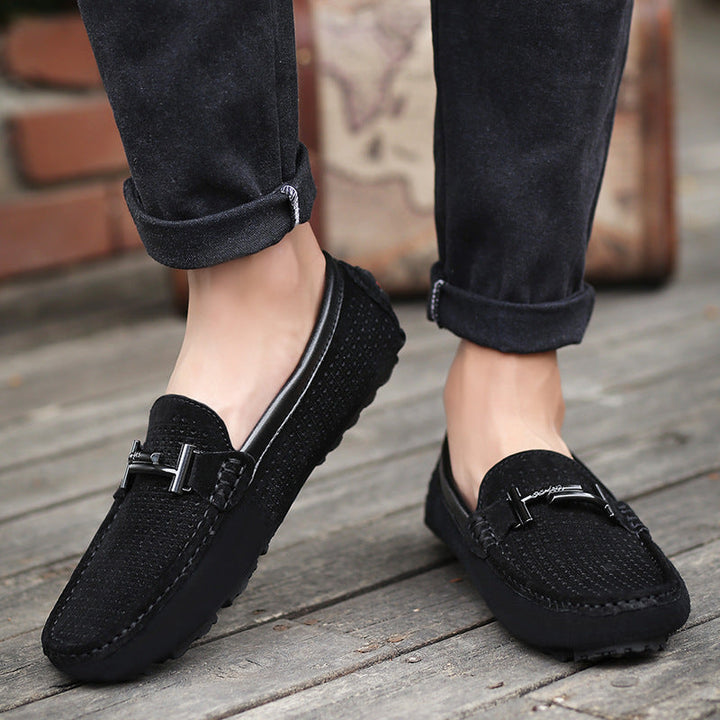 Breathable men's shoes Fashion pea shoes