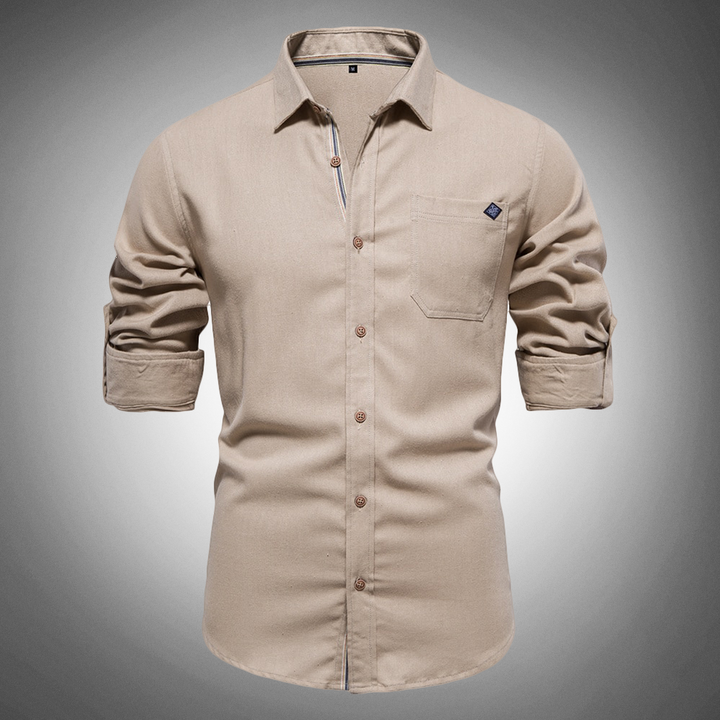 Stylish Men's Button-Up Shirt for Effortless Elegance