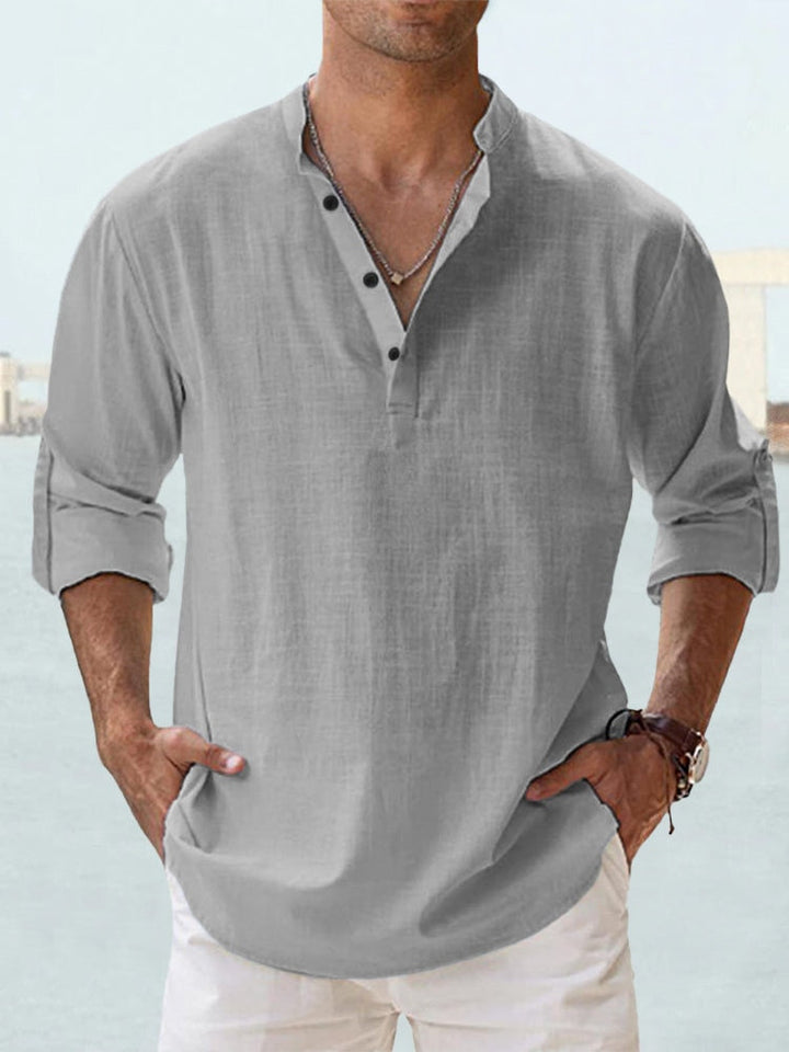 Stylish Button-Up T-Shirt for Men