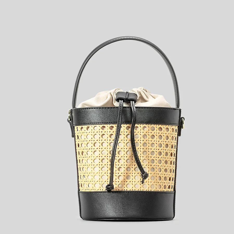 Cassy™ Wicker Bucket Bag