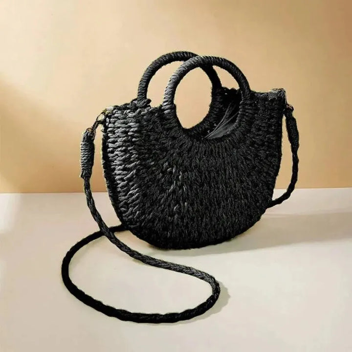 Dhey™ Woven Half-Moon Beach Bag