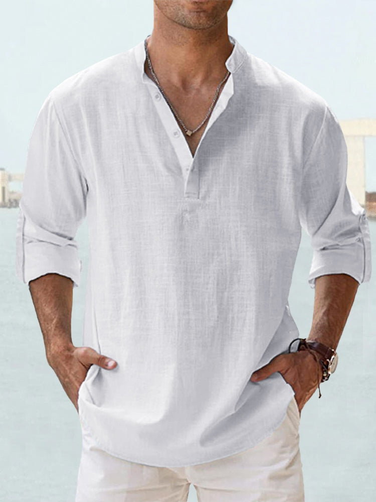 Stylish Button-Up T-Shirt for Men