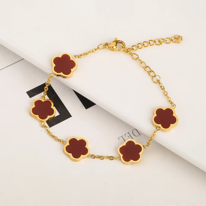 Chantelle™ Five-Leaf Clover Bracelet