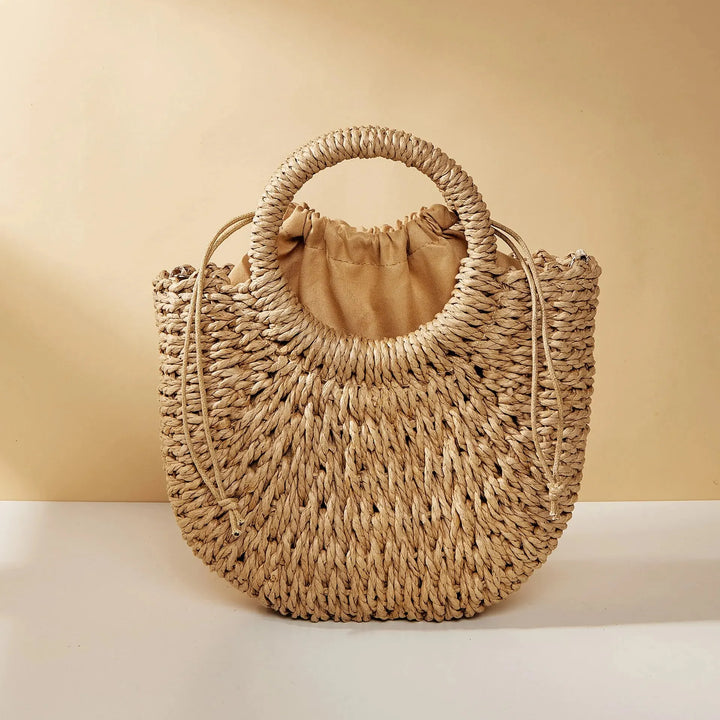 Dhey™ Woven Half-Moon Beach Bag