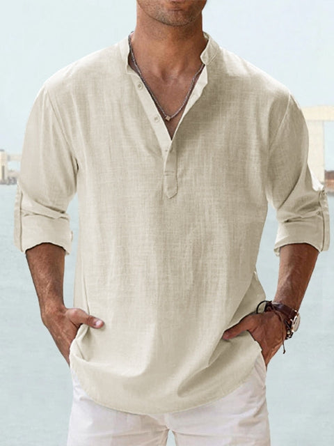 Stylish Button-Up T-Shirt for Men