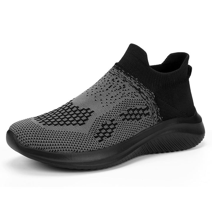 Breathable knitted sneakers with a modern design