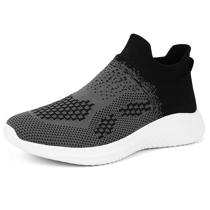 Breathable knitted sneakers with a modern design