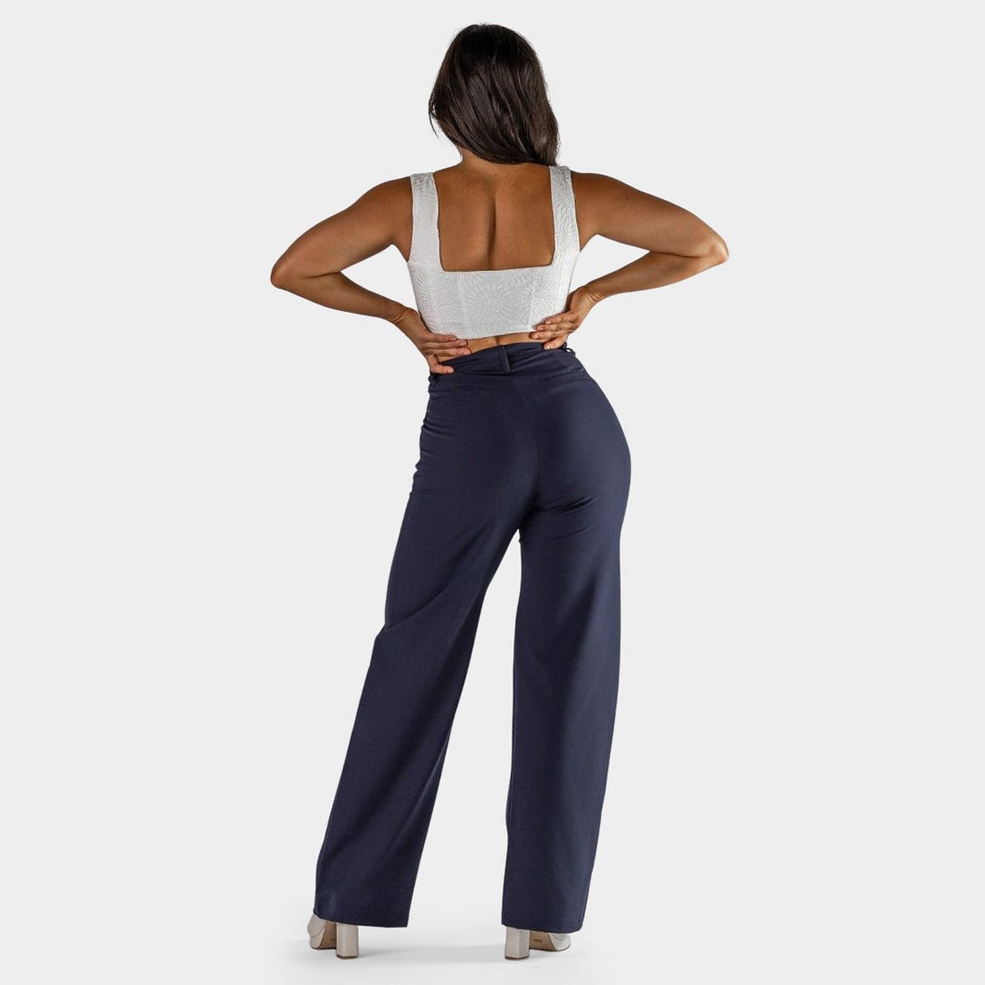 Navy Wide-Leg Chic Pants for Ultimate Comfort and Style