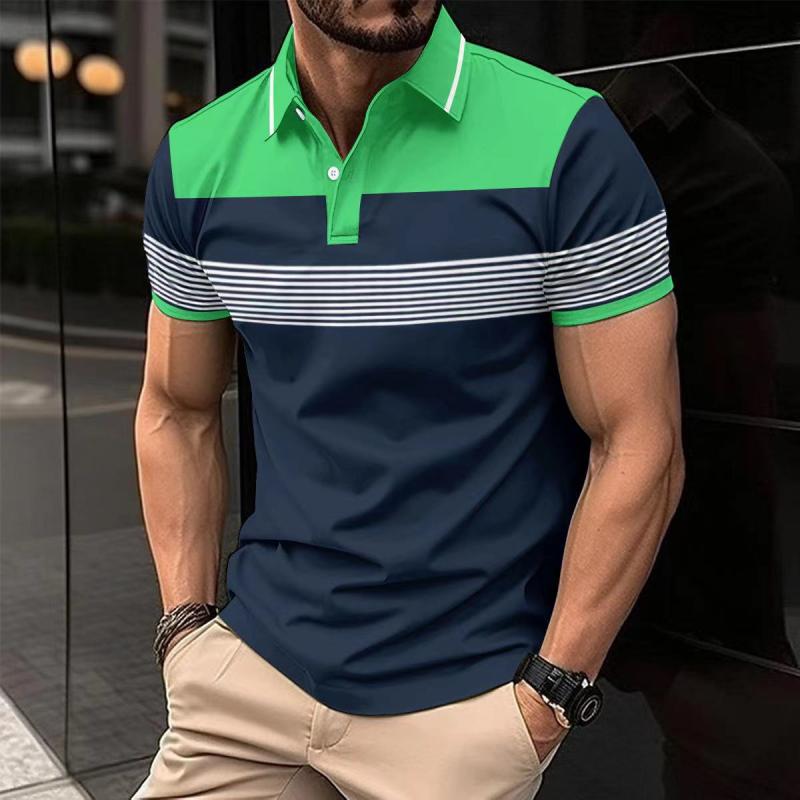 Stylish Short-Sleeve Casual Polo Shirt for Effortless Chic