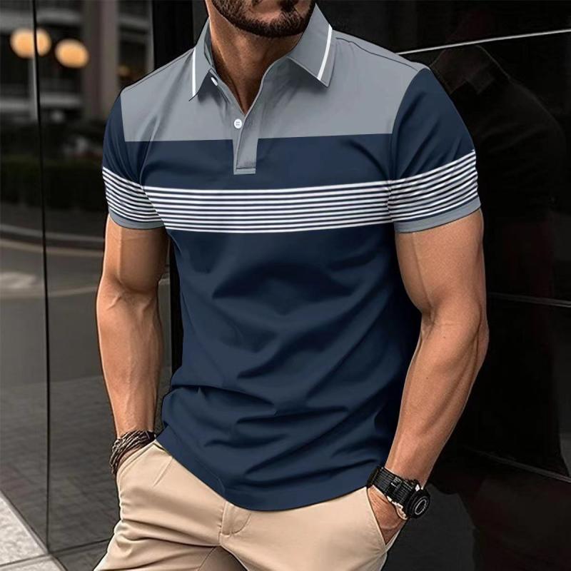 Stylish Short-Sleeve Casual Polo Shirt for Effortless Chic