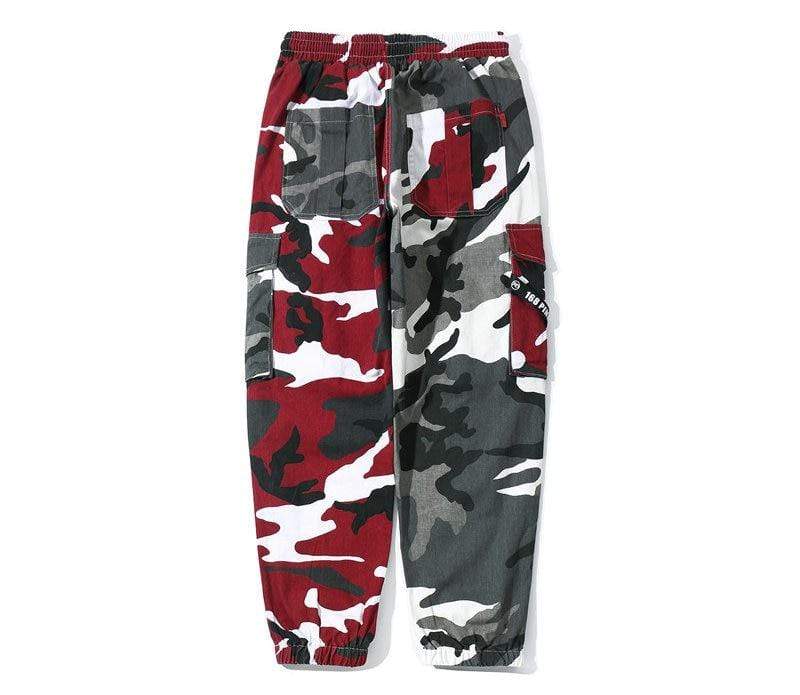 Camouflage Splice Cargo Pants