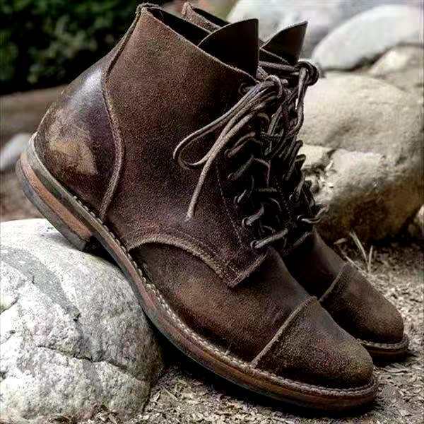 Vintage Men's Boots With Laces