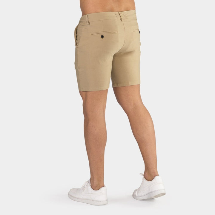 Ultra-Stretch 7" Chino Shorts - Beige