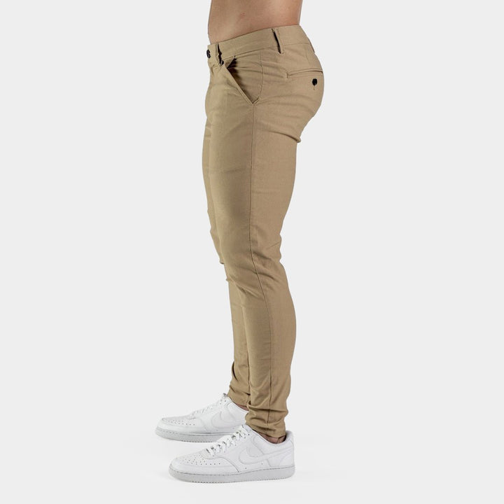 Ultra Stretch Chino Pants - Skinny Fit - Beige