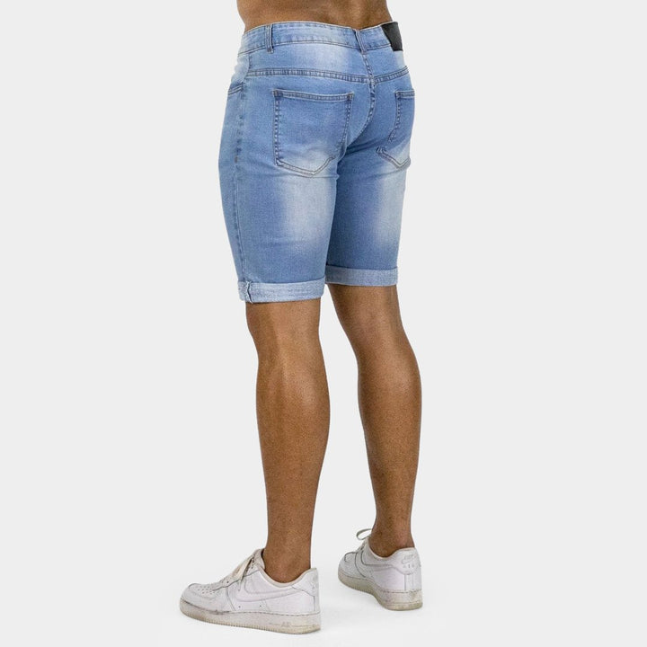 Ultra Stretch Denim Shorts - Blue Fade