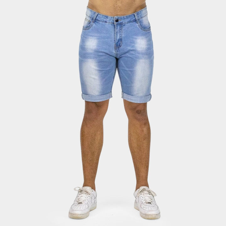 Ultra Stretch Denim Shorts - Blue Fade